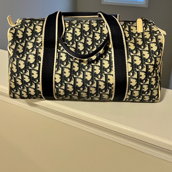 Dior Dark Navy Trotter #2 Boston Handbag - Picture 4 of 15